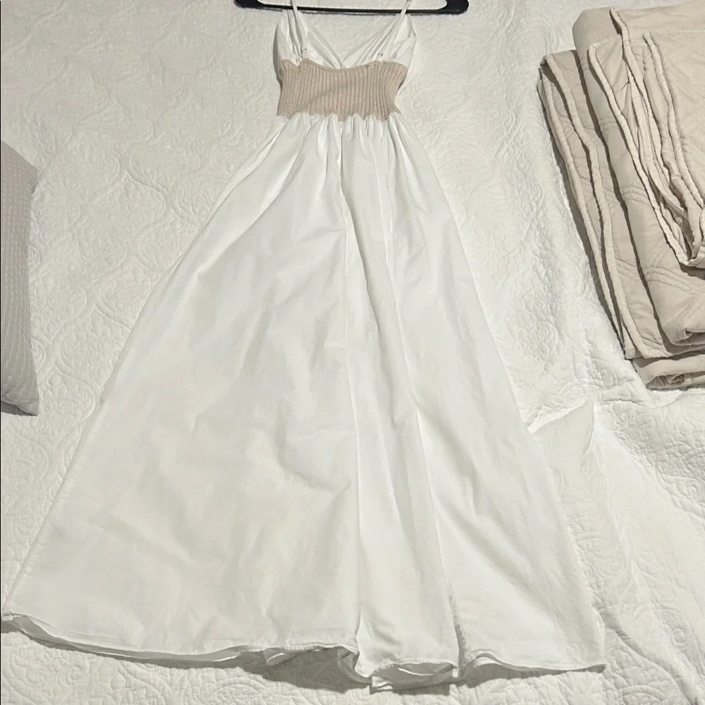 NAADAM White and Tan Maxi Dress - Picture 9 of 13